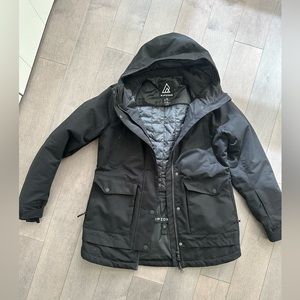 Ripzone Women's Black Ski Jacket with Hood